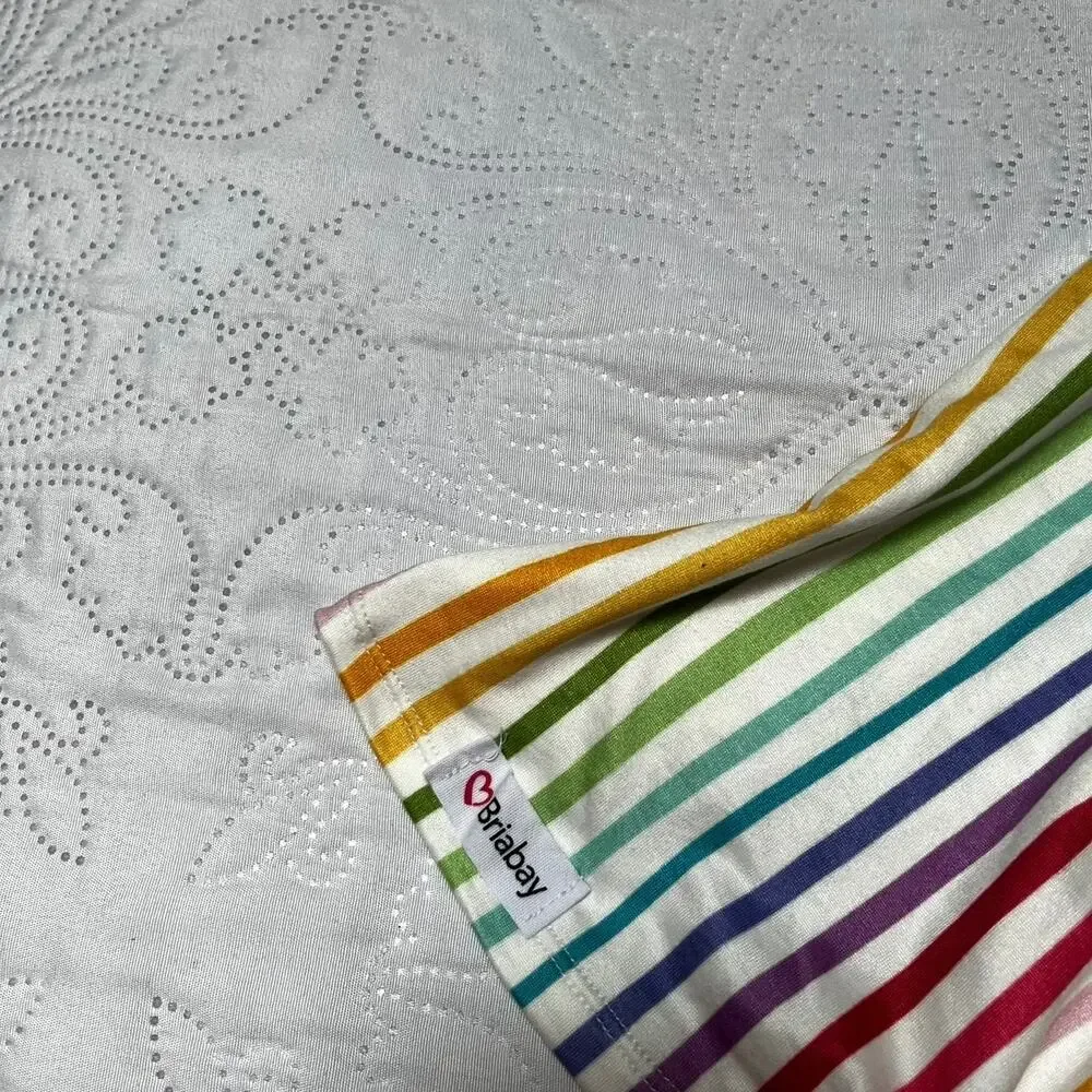 Briabay Rainbow Stripe Skater Dress Size 6